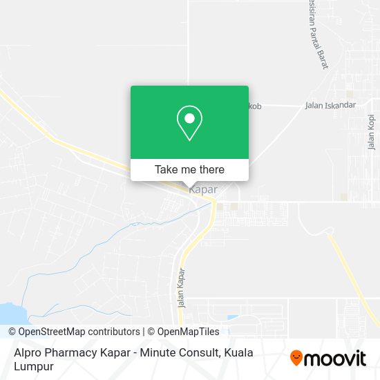 Alpro Pharmacy Kapar - Minute Consult map