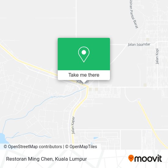 Restoran Ming Chen map