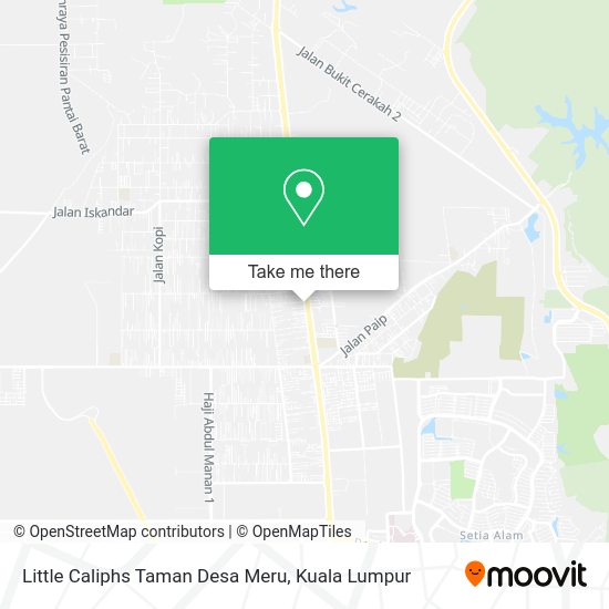 Peta Little Caliphs Taman Desa Meru