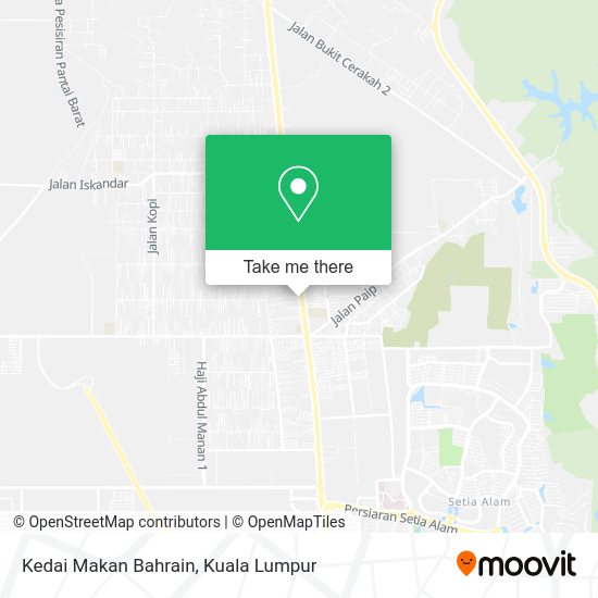 Peta Kedai Makan Bahrain