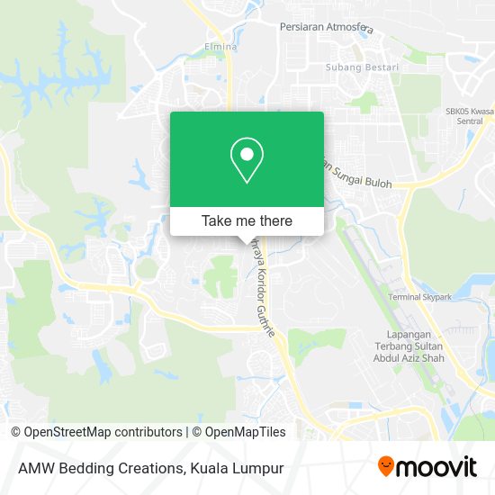 AMW Bedding Creations map