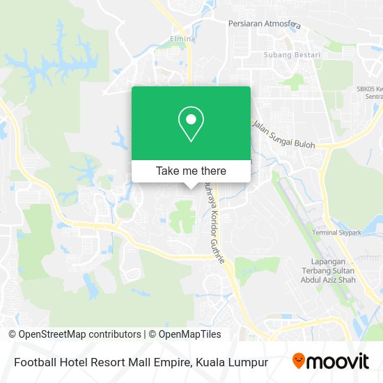 Football Hotel Resort Mall Empire map