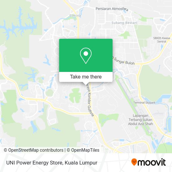UNI Power Energy Store map