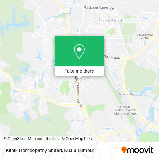 Klinik Homeopathy Shaari map