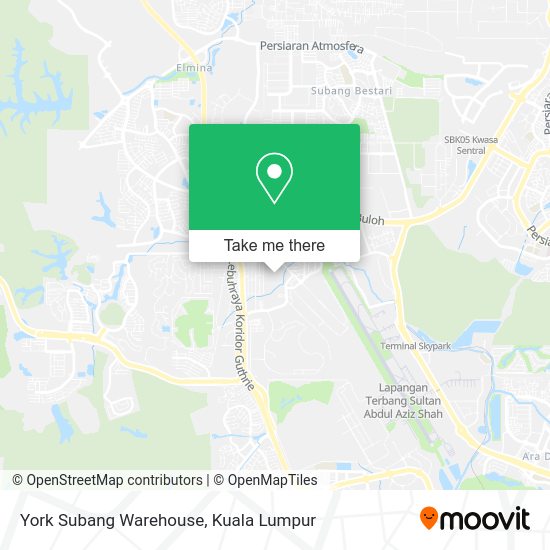 York Subang Warehouse map