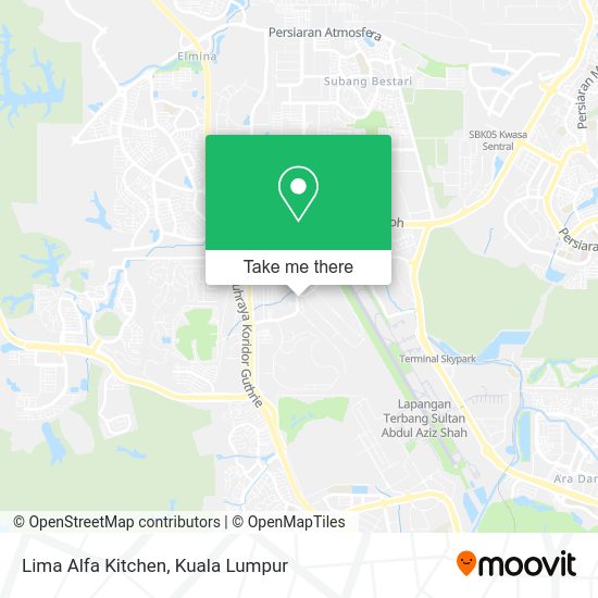 Lima Alfa Kitchen map