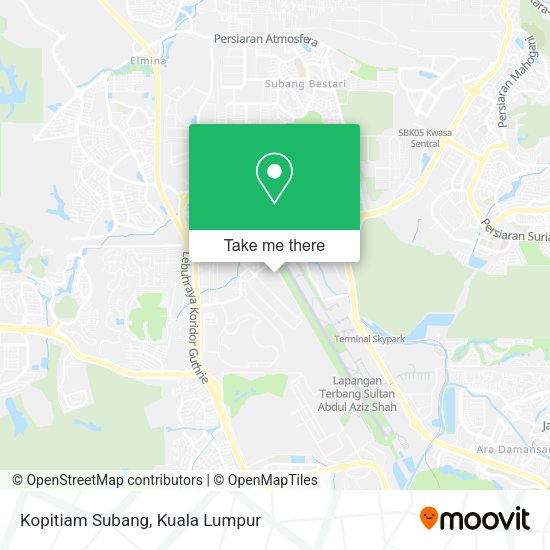 Peta Kopitiam Subang