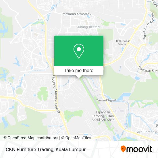 Peta CKN Furniture Trading