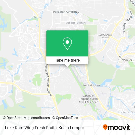 Loke Kam Wing Fresh Fruits map