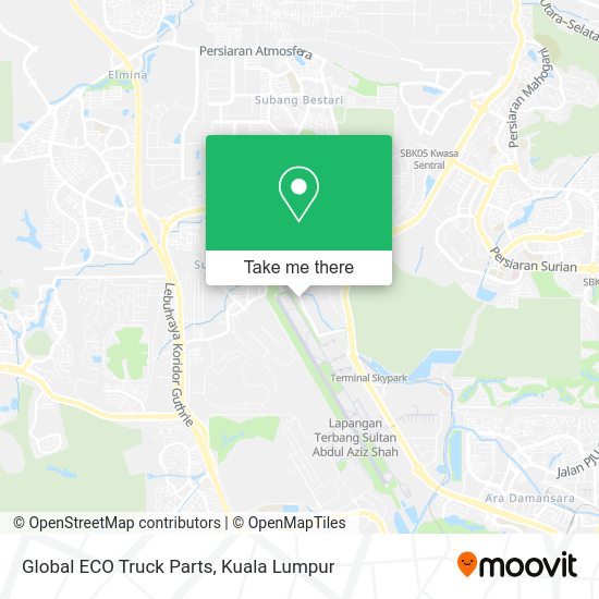 Global ECO Truck Parts map