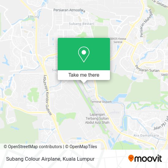 Peta Subang Colour Airplane
