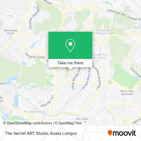 The Secret ART Studio map