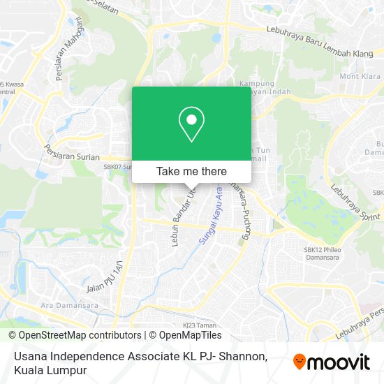 Usana Independence Associate KL PJ- Shannon map