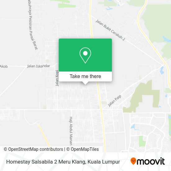 Homestay Salsabila 2 Meru Klang map