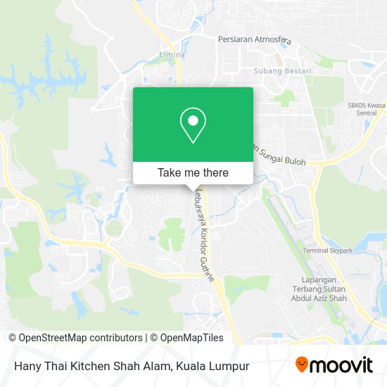 Hany Thai Kitchen Shah Alam map