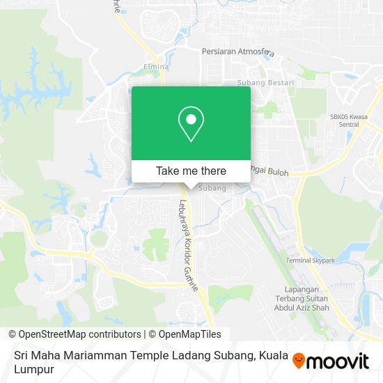 Sri Maha Mariamman Temple Ladang Subang map
