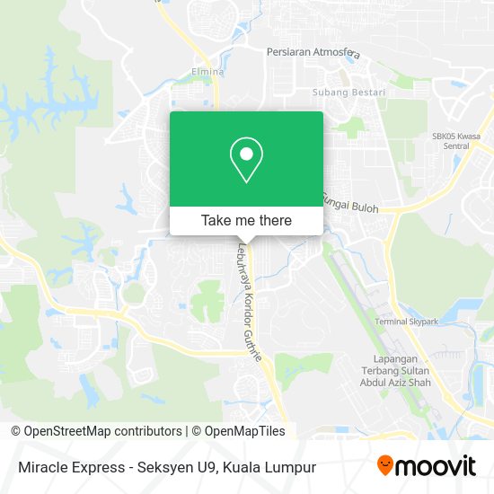 Miracle Express - Seksyen U9 map
