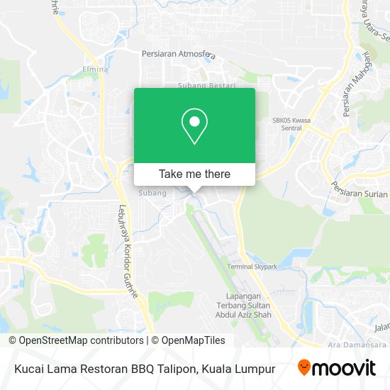 Kucai Lama Restoran BBQ Talipon map