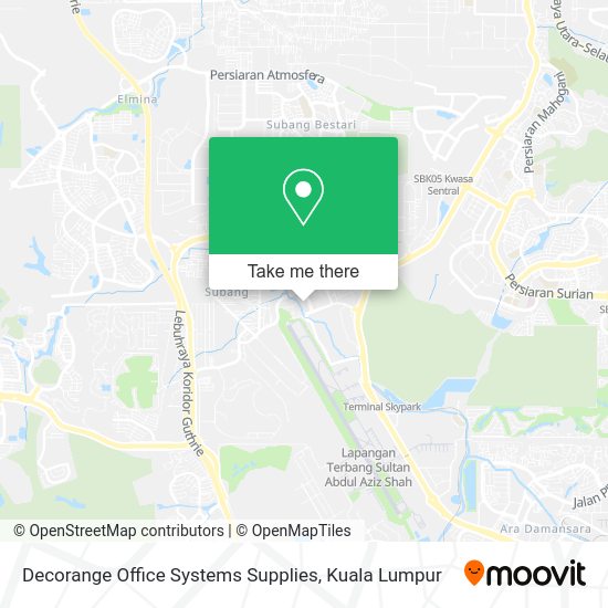 Decorange Office Systems Supplies map