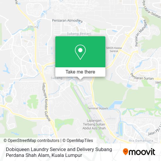 Peta Dobiqueen Laundry Service and Delivery Subang Perdana Shah Alam