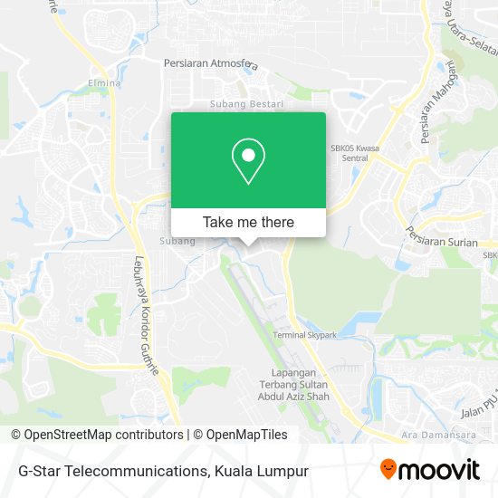 G-Star Telecommunications map