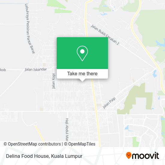 Delina Food House map