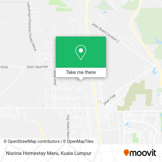 Nisrina Homestay Meru map