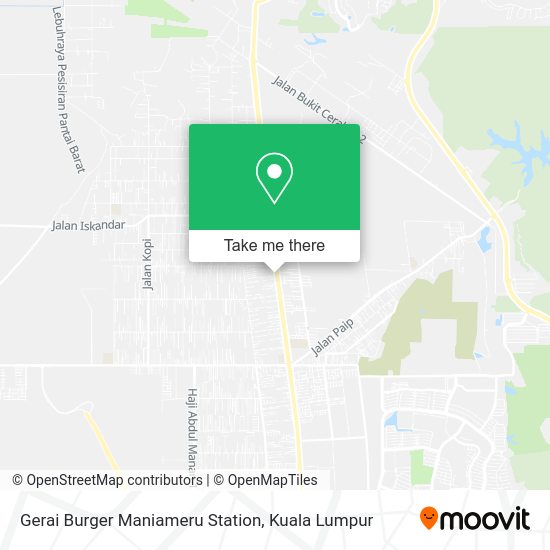 Gerai Burger Maniameru Station map
