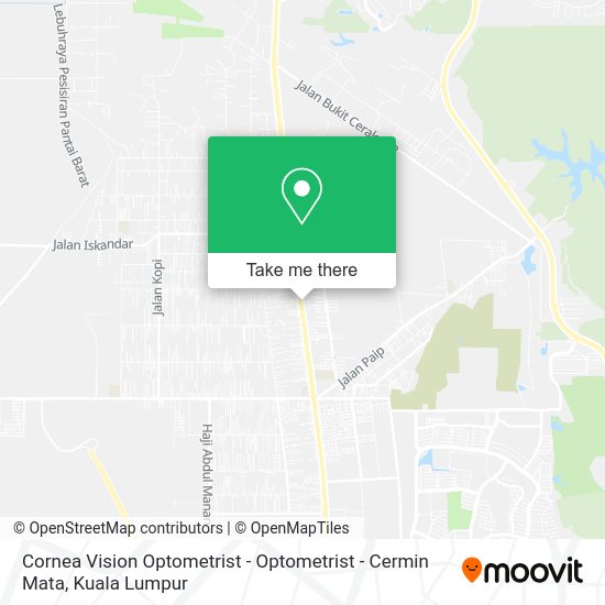Cornea Vision Optometrist - Optometrist - Cermin Mata map