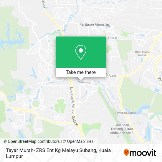 Peta Tayar Murah- ZRS Ent Kg Melayu Subang