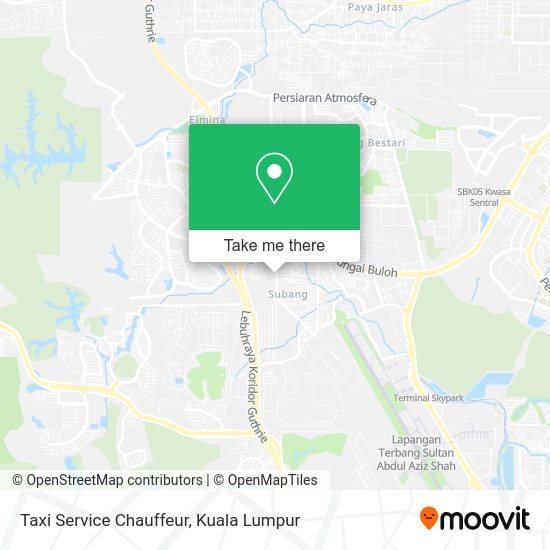 Taxi Service Chauffeur map