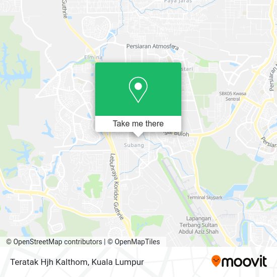 Teratak Hjh Kalthom map