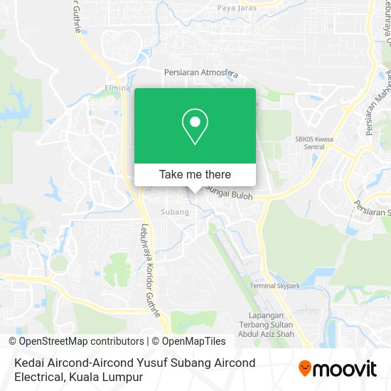 Kedai Aircond-Aircond Yusuf Subang Aircond Electrical map