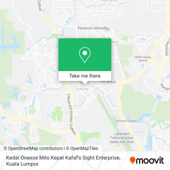 Kedai Onexox Milo Kepal Kafaf's Sight Enterprise map