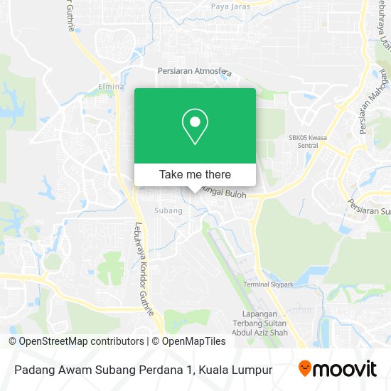 Peta Padang Awam Subang Perdana 1