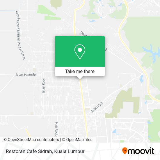Peta Restoran Cafe Sidrah