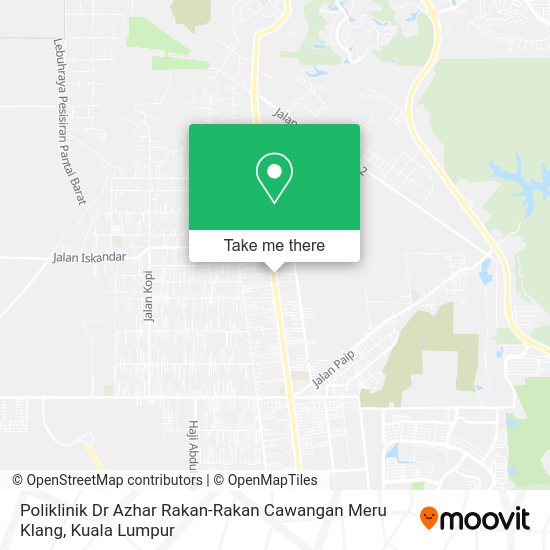 Poliklinik Dr Azhar Rakan-Rakan Cawangan Meru Klang map