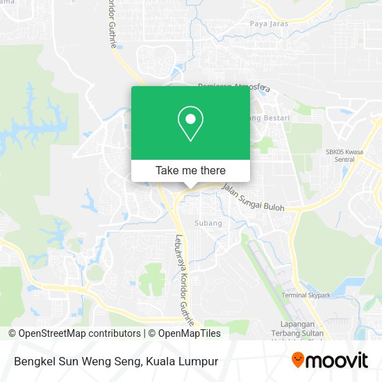 Peta Bengkel Sun Weng Seng