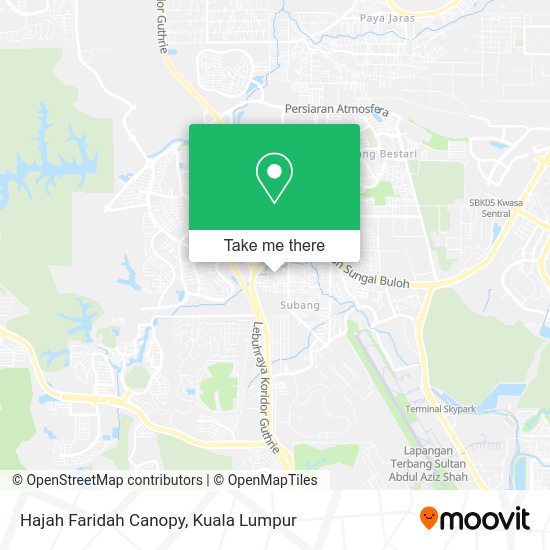 Hajah Faridah Canopy map