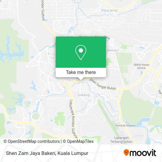 Shen Zam Jaya Bakeri map