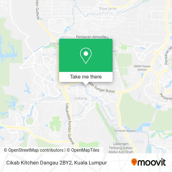 Cikab Kitchen Dangau 2BY2 map
