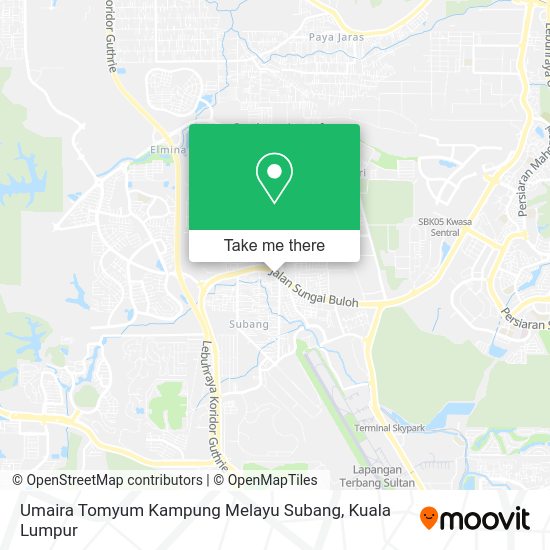 Peta Umaira Tomyum Kampung Melayu Subang