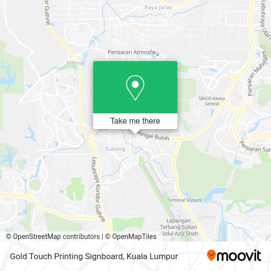 Gold Touch Printing Signboard map