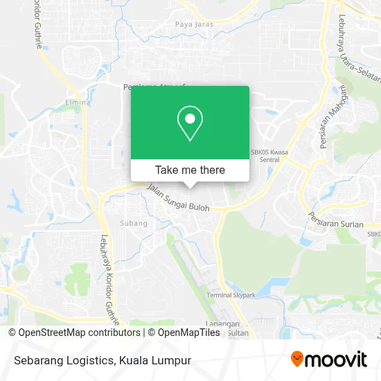 Sebarang Logistics map