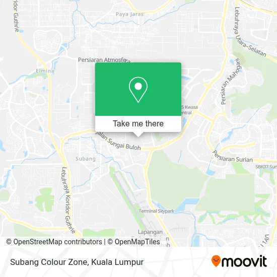 Subang Colour Zone map