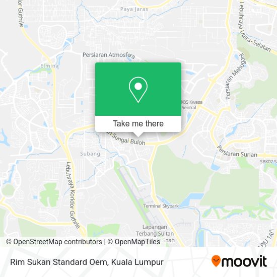 Peta Rim Sukan Standard Oem
