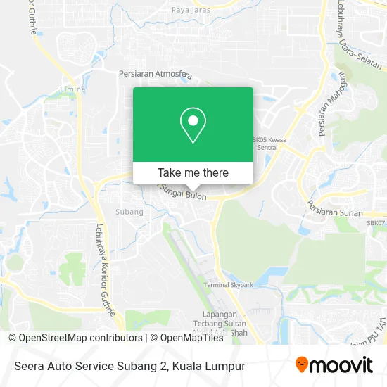 Seera Auto Service Subang 2 map