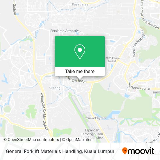 General Forklift Materials Handling map