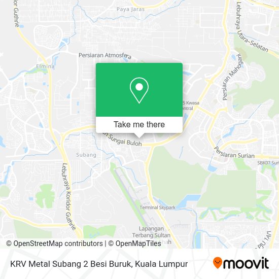 KRV Metal Subang 2 Besi Buruk map