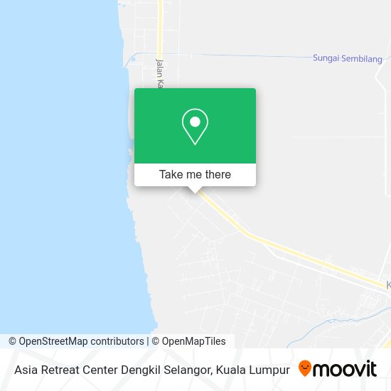 Asia Retreat Center Dengkil Selangor map